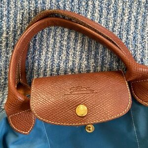 Blue longchamp purse